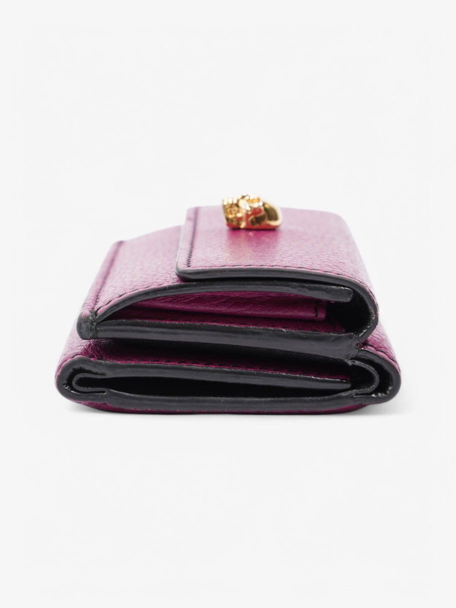 Alexander McQueen Skull Purse Fuchsia Leather Image 2