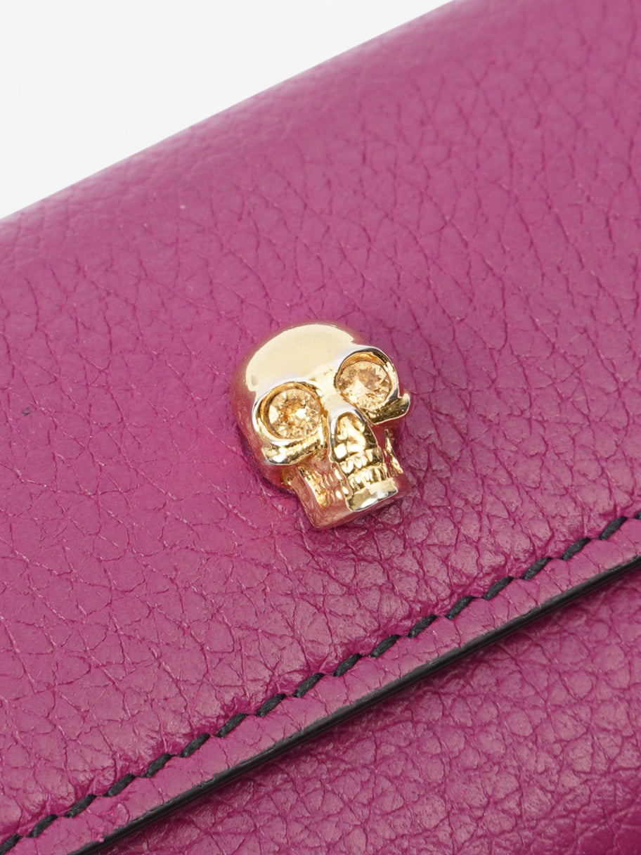 Alexander McQueen Skull Purse Fuchsia Leather Image 8