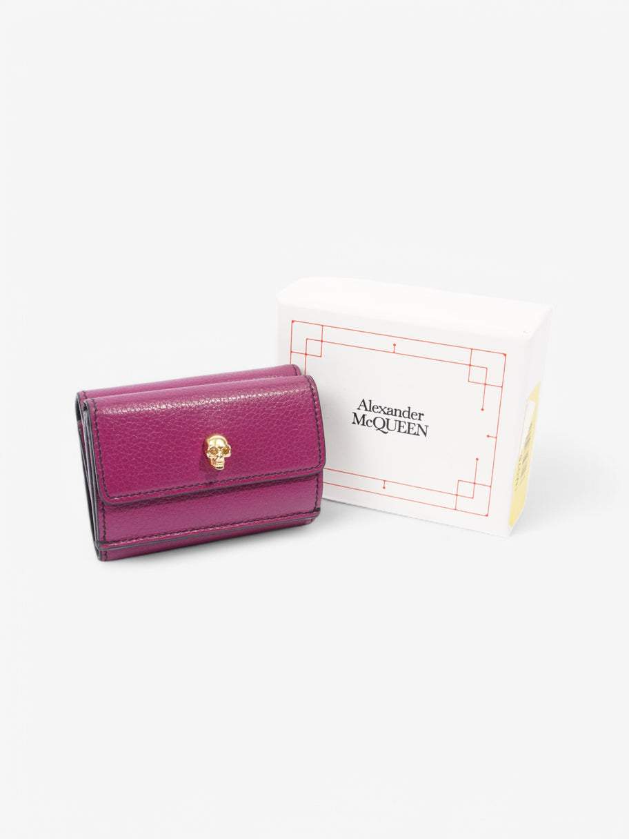 Alexander McQueen Skull Purse Fuchsia Leather Image 9