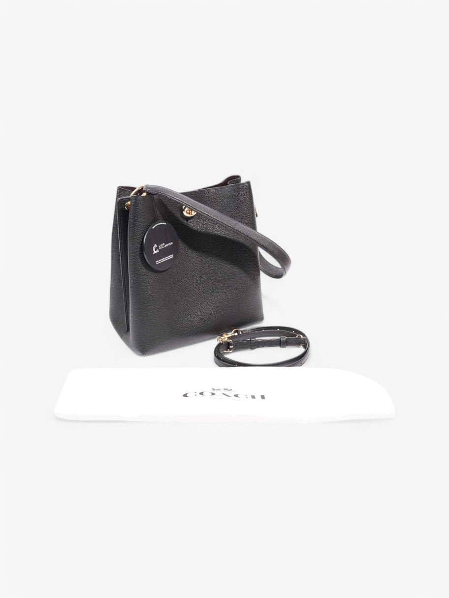 Coach Handbag Black Leather Image 10
