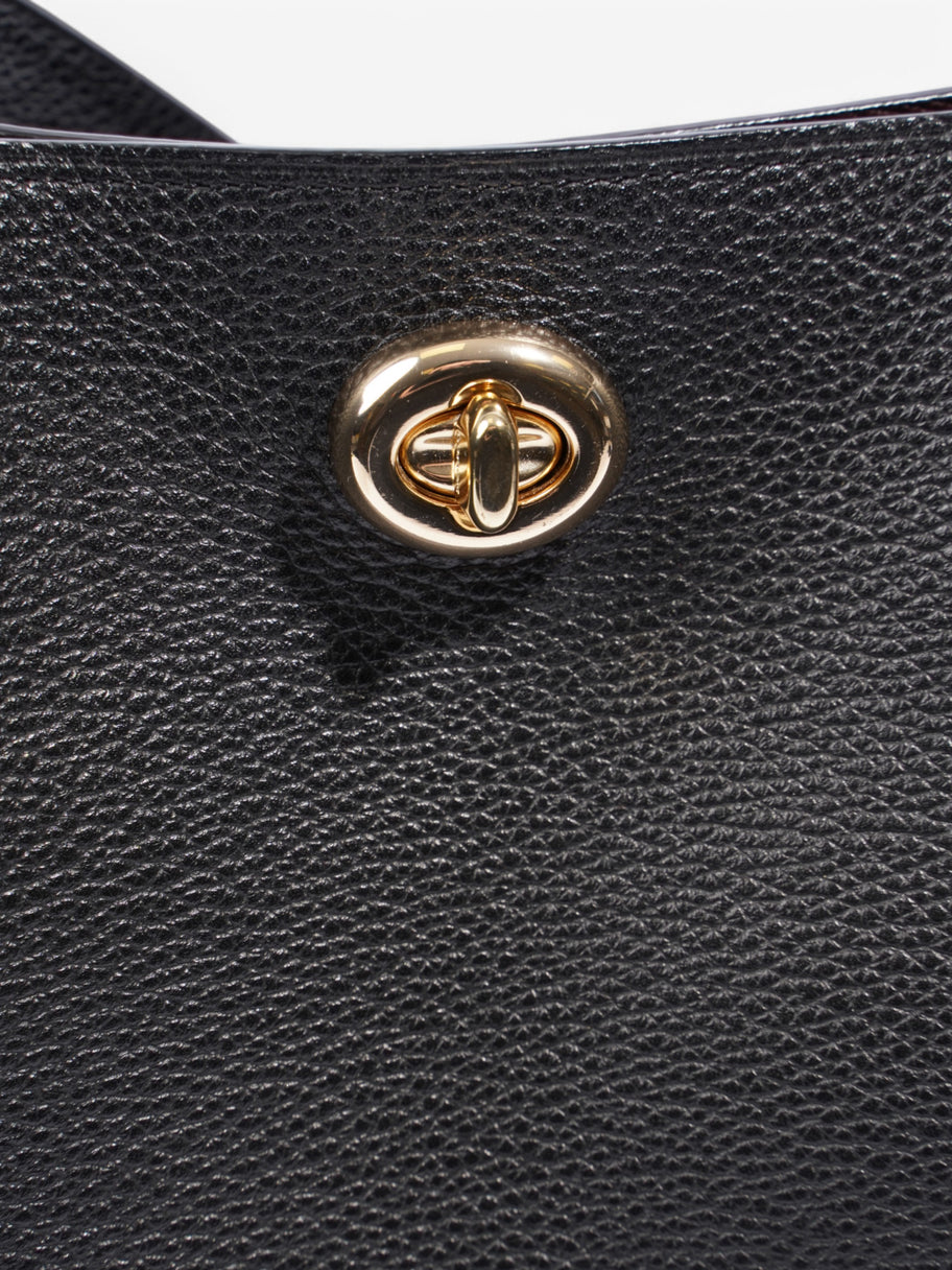 Coach Handbag Black Leather Image 7