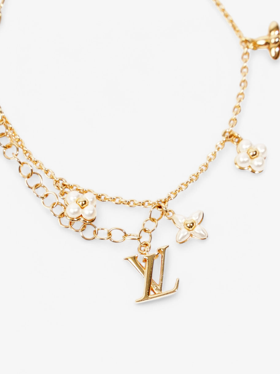 Louis Vuitton LV Floragram Bracelet Gold / Pearl Base Metal Image 2