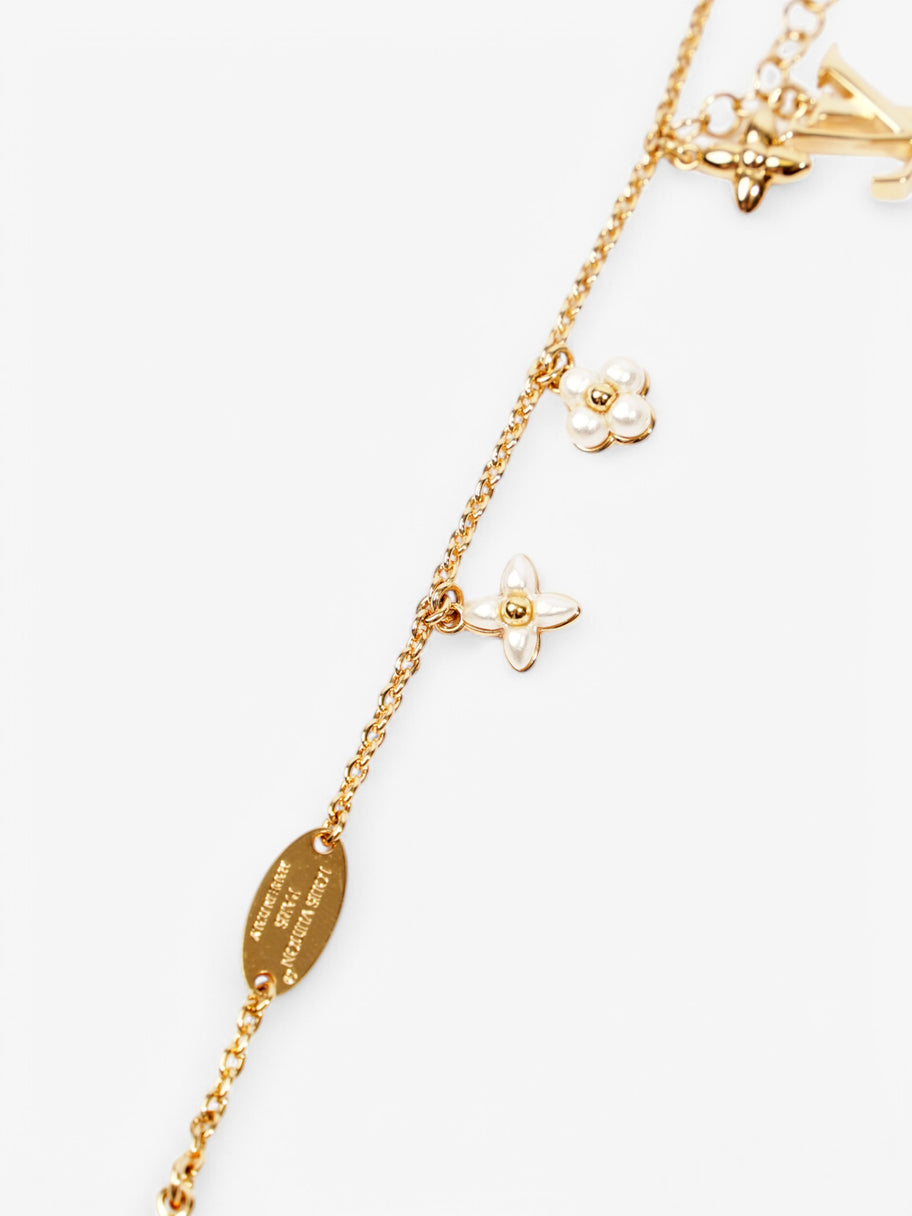 Louis Vuitton LV Floragram Bracelet Gold / Pearl Base Metal Image 4
