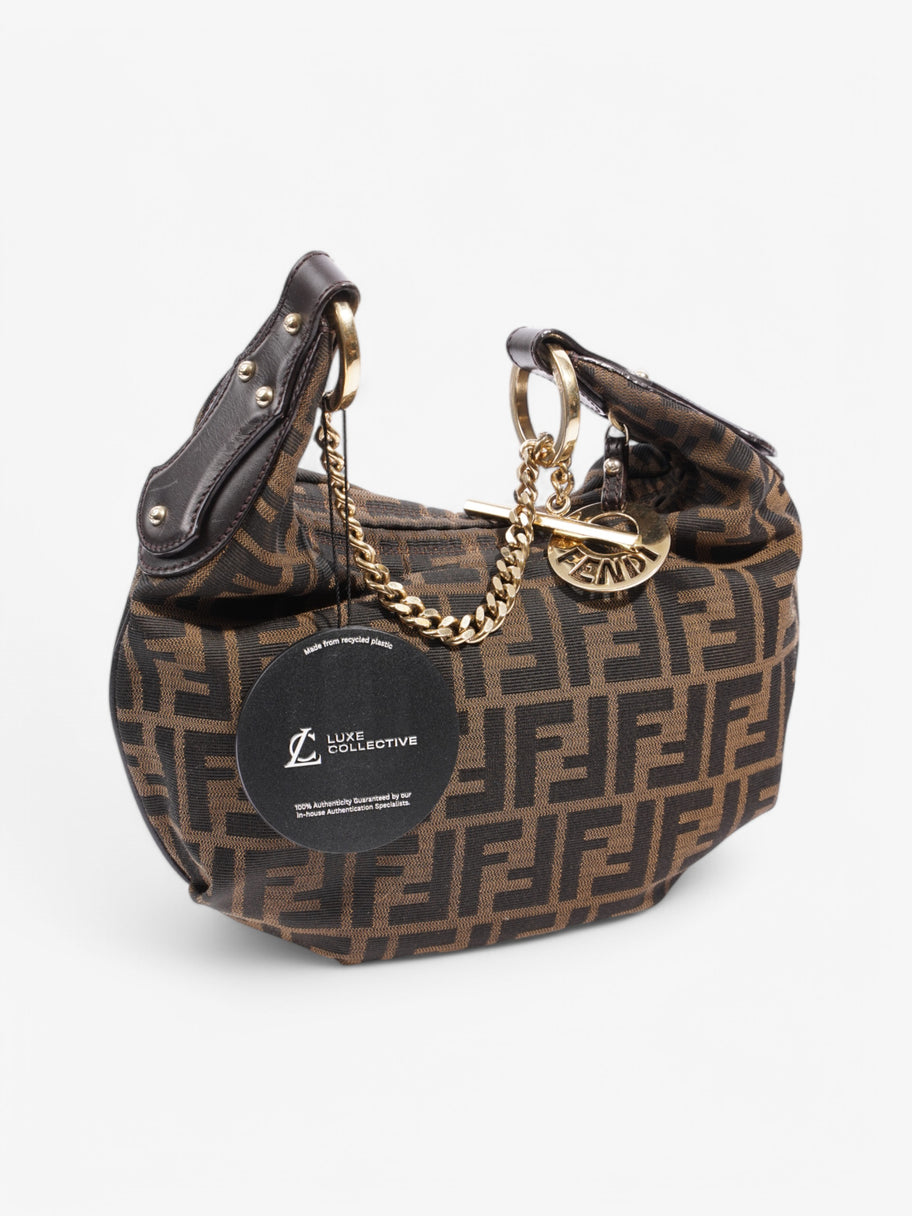 Fendi FF Chef Zucca Brown / Black Canvas Image 11