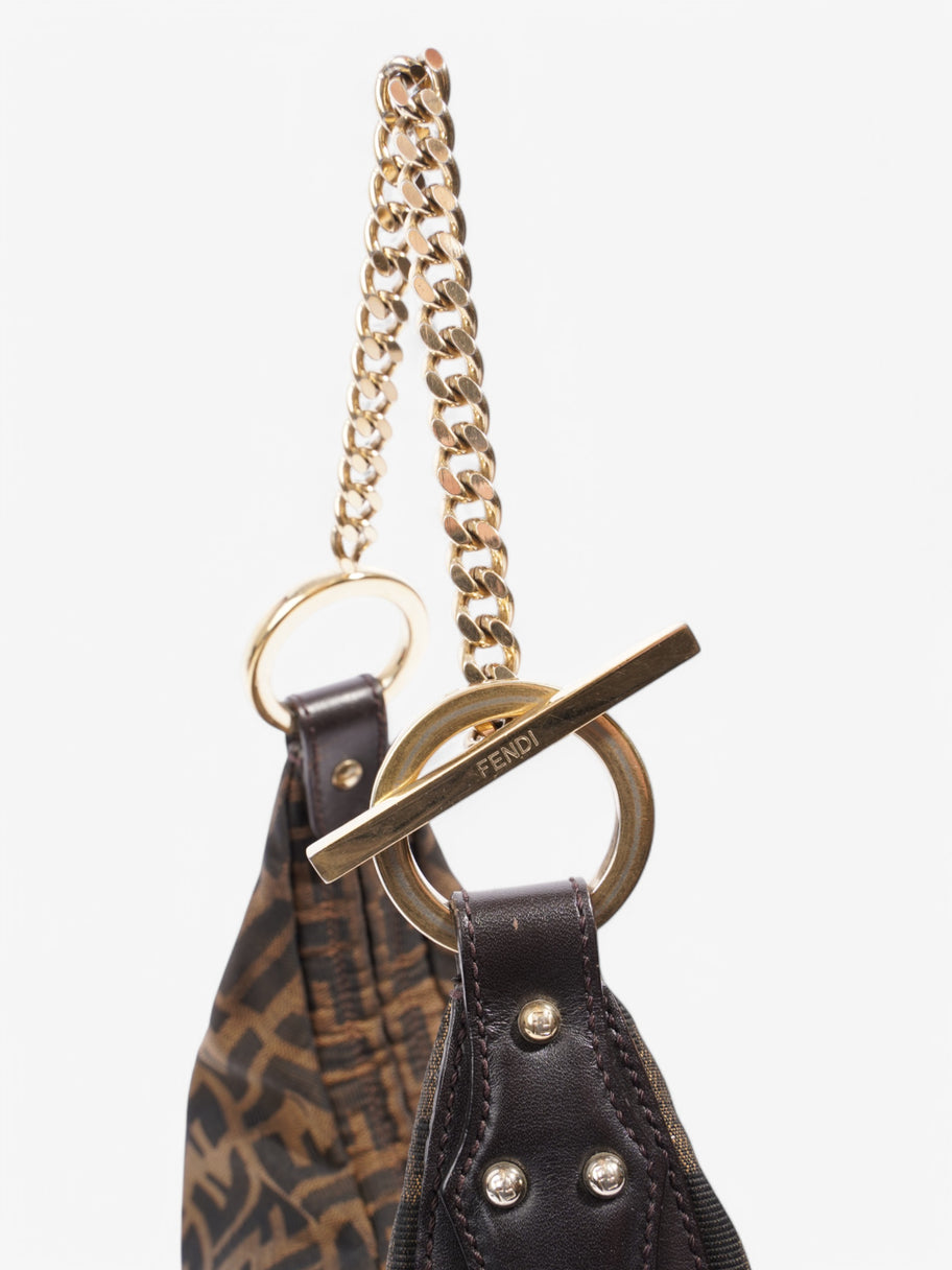 Fendi FF Chef Zucca Brown / Black Canvas Image 7