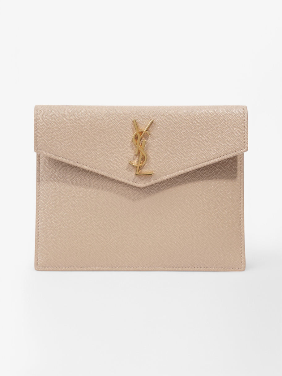 Saint Laurent Uptown Pouch Beige  Leather Image 1