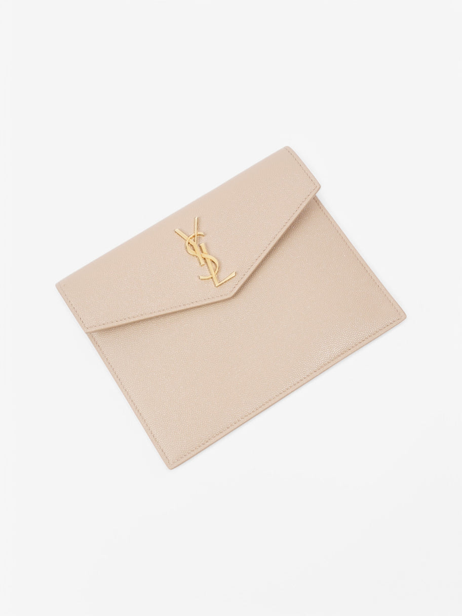 Saint Laurent Uptown Pouch Beige  Leather Image 5