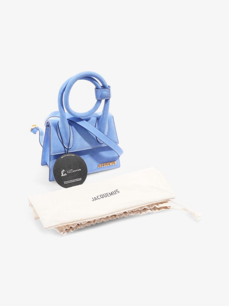 Jacquemus Le Chiquito Blue Suede Mini Image 10