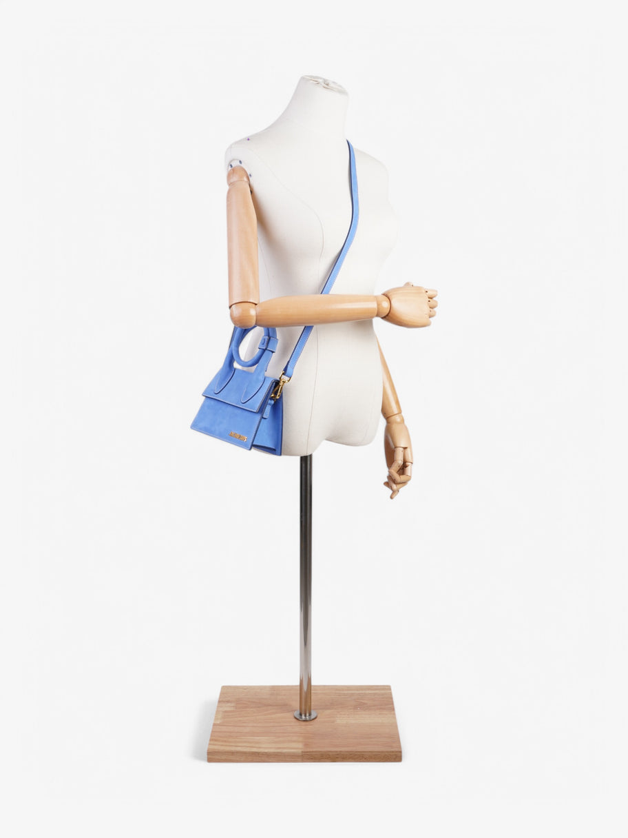 Jacquemus Le Chiquito Blue Suede Mini Image 2