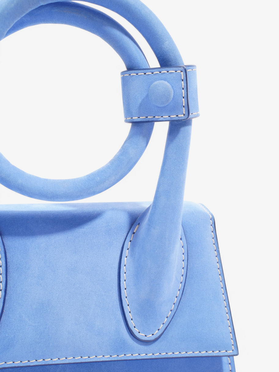 Jacquemus Le Chiquito Blue Suede Mini Image 7