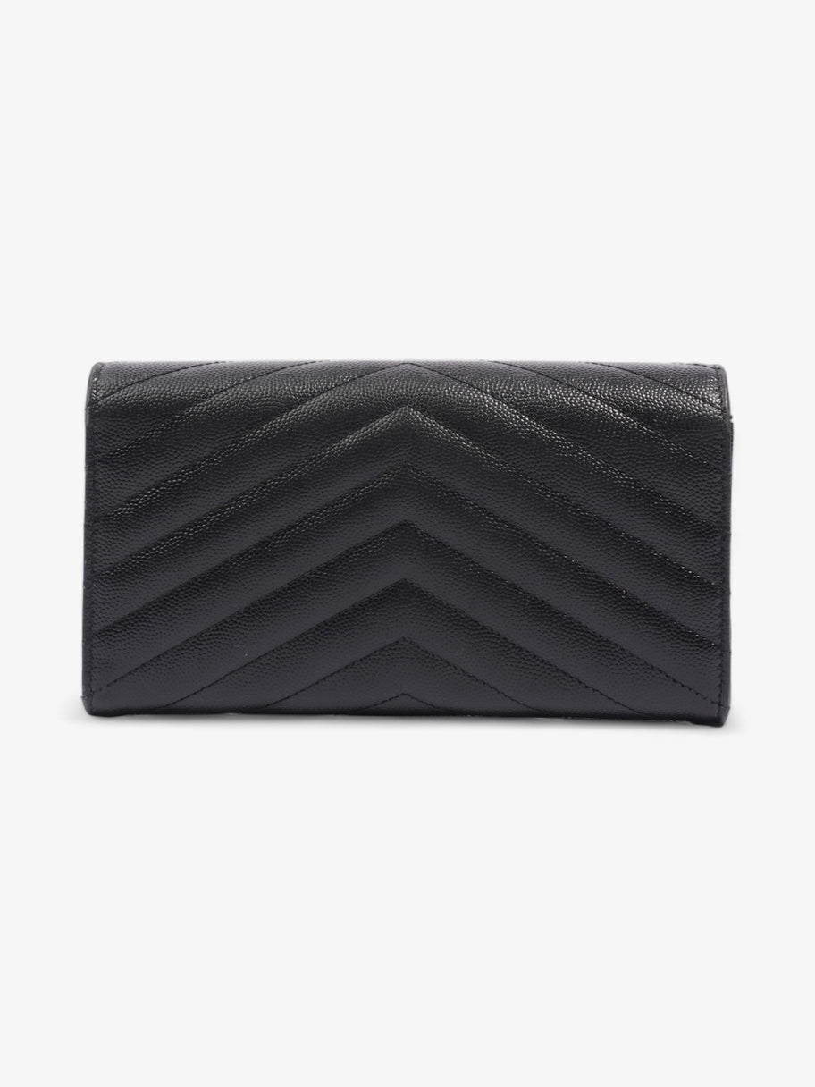 Saint Laurent Envelope Wallet Black Grained Leather Image 2
