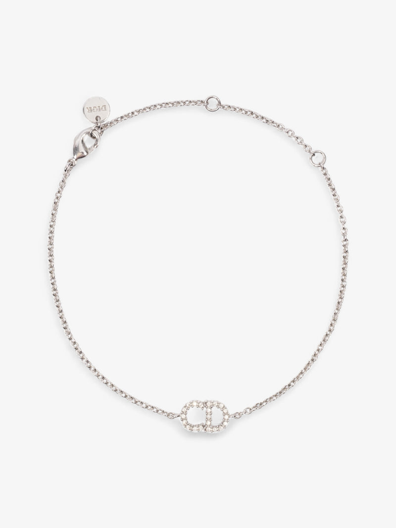  Christian Dior Claire D Lune Bracelet Silver Base Metal