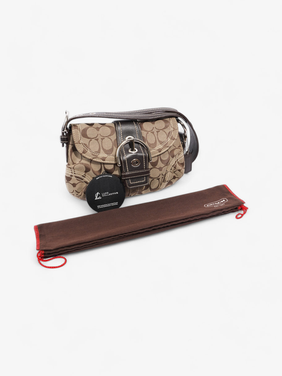 Coach Signature C Soho Beige / Brown Canvas Image 9
