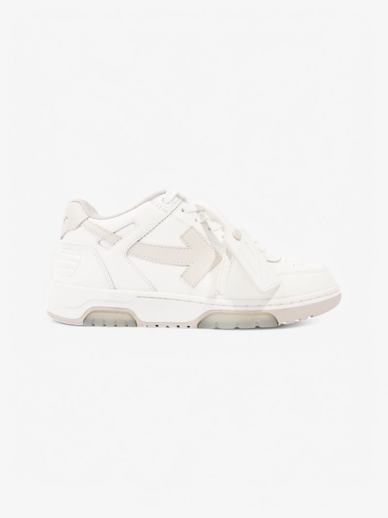  Off White Out Of Office Sneakers White  / Beige  Leather EU 39 UK 6