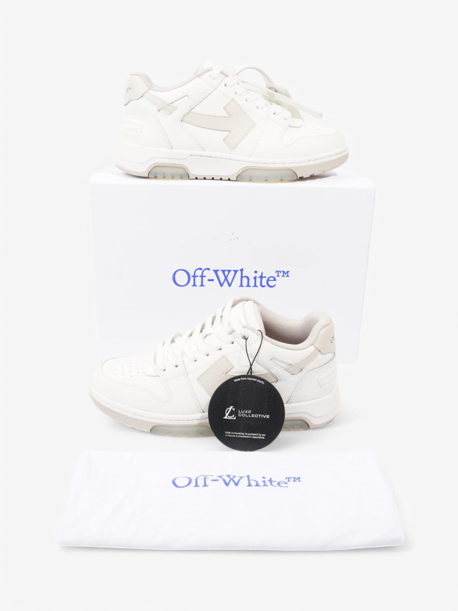 Off White Out Of Office Sneakers White  / Beige  Leather EU 39 UK 6 Image 10