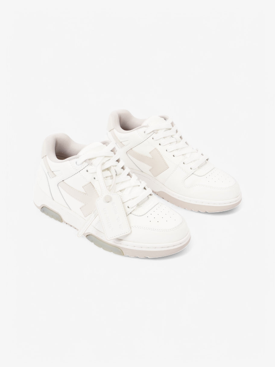 Off White Out Of Office Sneakers White  / Beige  Leather EU 39 UK 6 Image 2