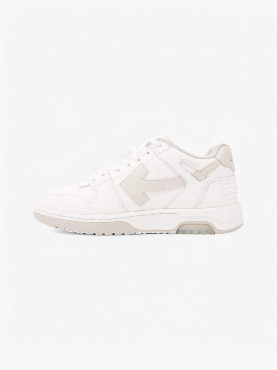 Off White Out Of Office Sneakers White  / Beige  Leather EU 39 UK 6 Image 3
