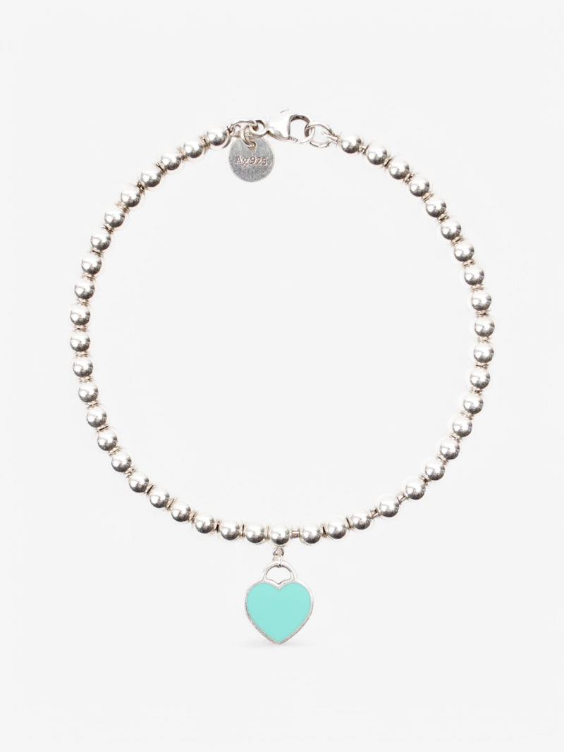  Tiffany and Co Heart Tag Bracelet Blue / Silver Silver Sterling