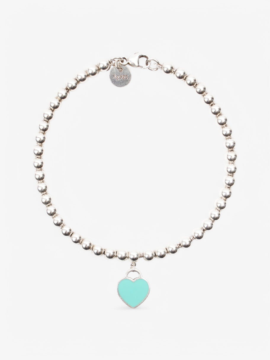 Tiffany and Co Heart Tag Bracelet Blue / Silver Silver Sterling Image 1