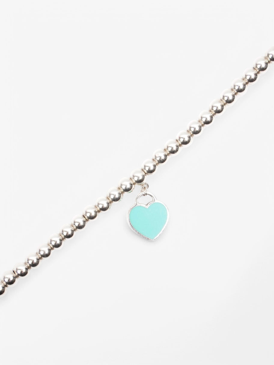 Tiffany and Co Heart Tag Bracelet Blue / Silver Silver Sterling Image 4