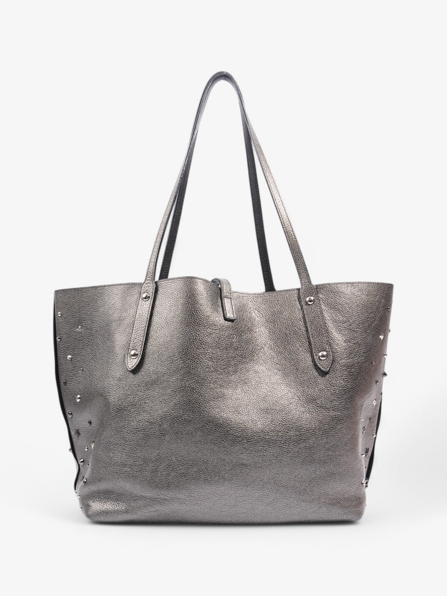Coach Tote Bag Metallic Leather Image 4