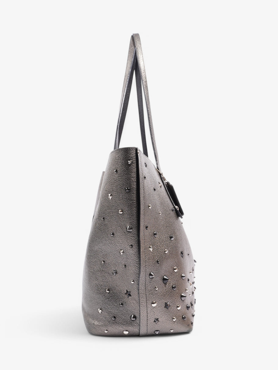 Coach Tote Bag Metallic Leather Image 5