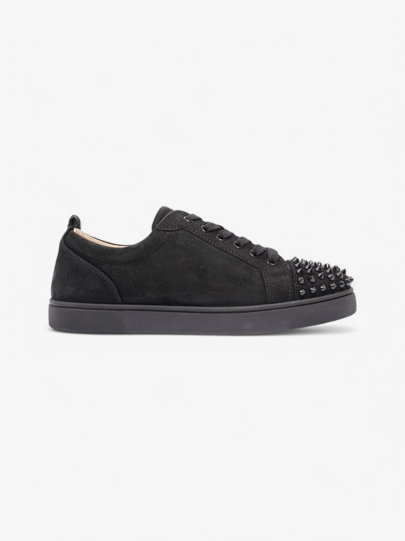  Christian Louboutin Louis Junior Spike Black Suede EU 40.5 UK 6.5