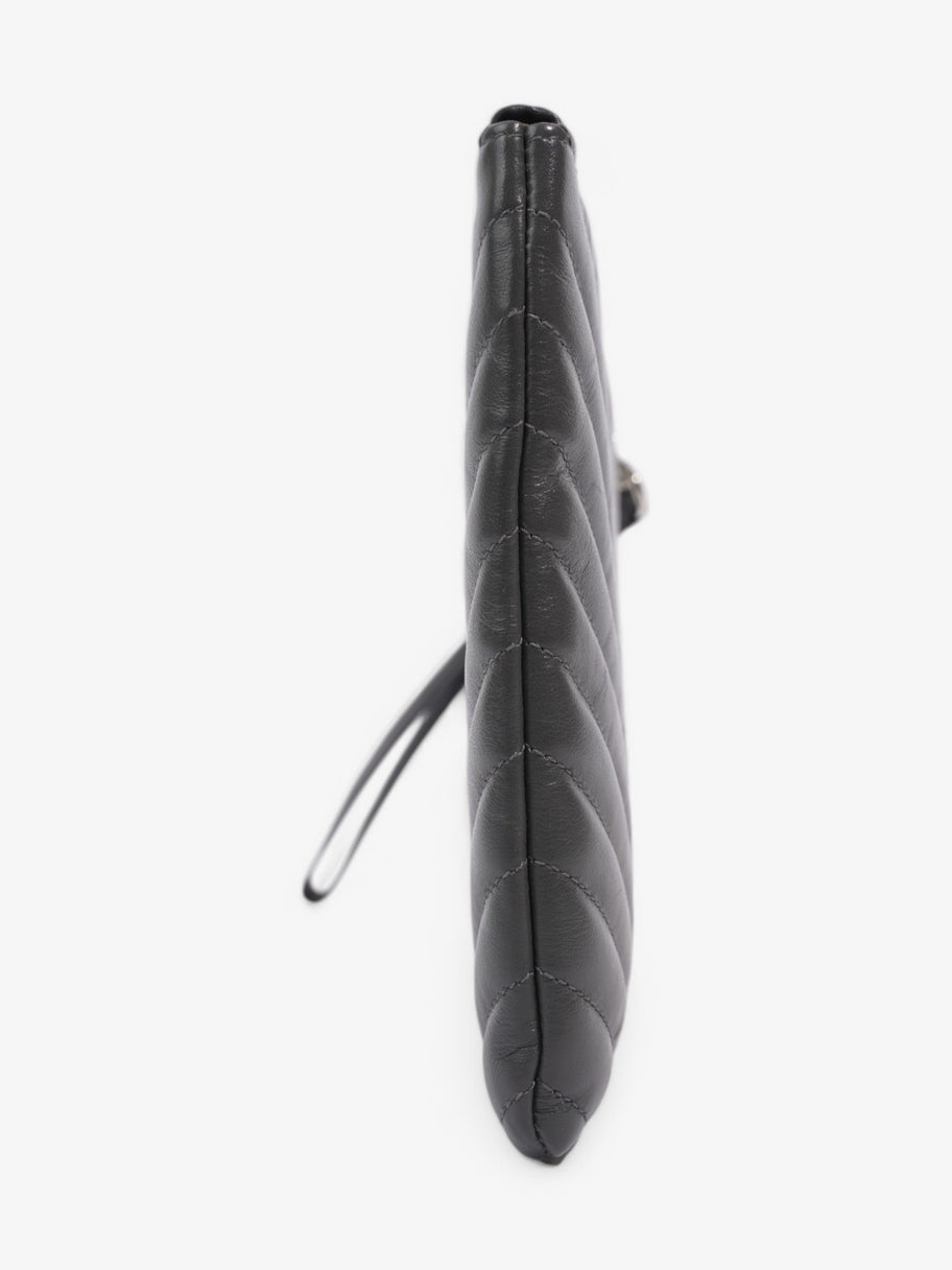 Saint Laurent Jolie Clutch Grey Leather Image 3