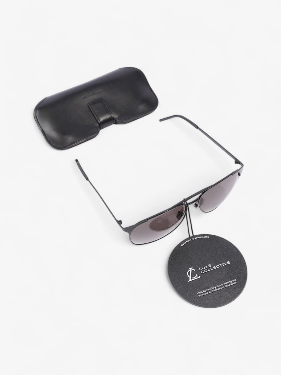 Saint Laurent Classic Aviator Sunglasses Black Acetate 145mm Image 6