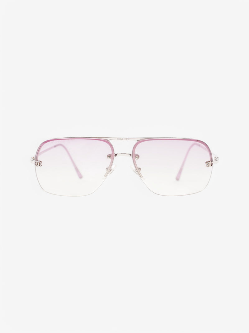  Chanel 4012 Sunglasses Silver / Pink Base Metal 130mm