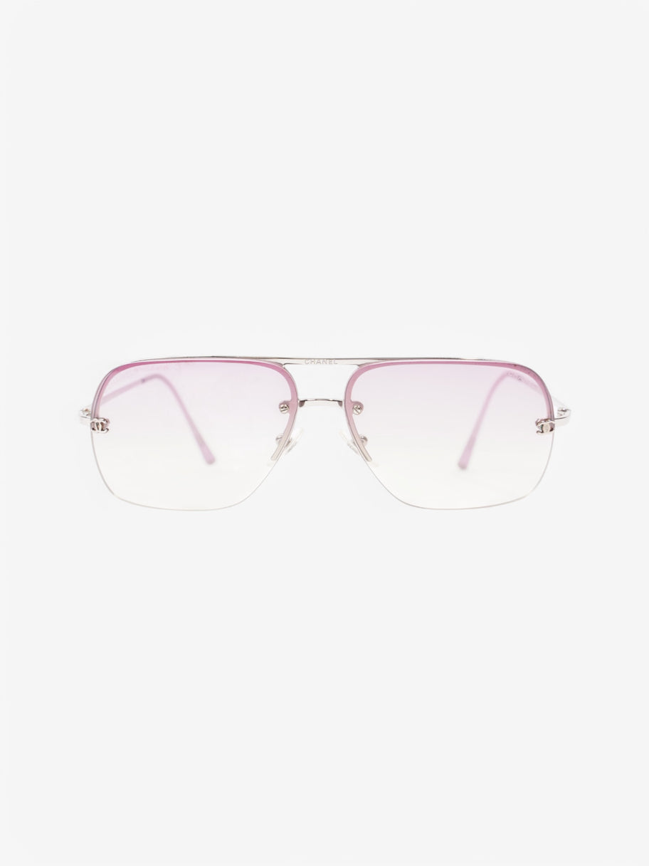 Chanel 4012 Sunglasses Silver / Pink Base Metal 130mm Image 1