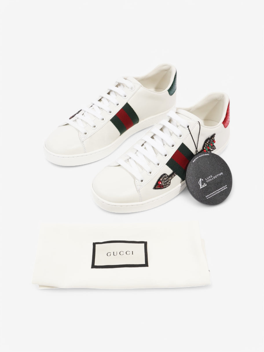 Gucci Ace Embroidered Sneakers  White  / Green / Red Leather EU 38.5 UK 5.5 Image 10