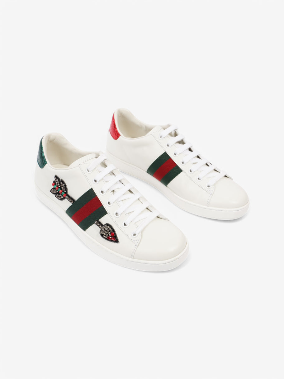 Gucci Ace Embroidered Sneakers  White  / Green / Red Leather EU 38.5 UK 5.5 Image 2