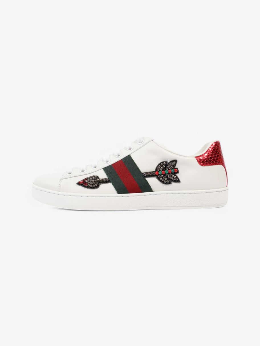 Gucci Ace Embroidered Sneakers  White  / Green / Red Leather EU 38.5 UK 5.5 Image 5
