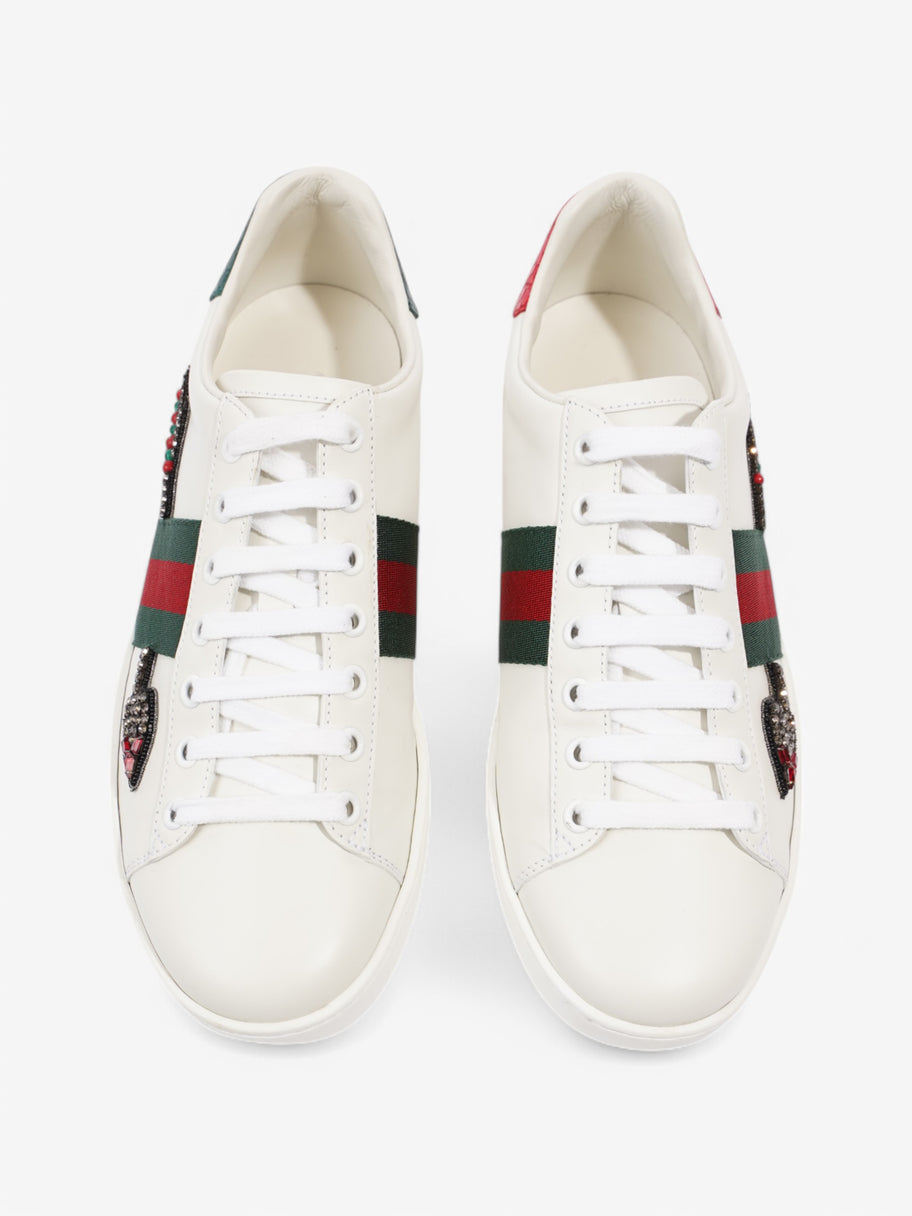 Gucci Ace Embroidered Sneakers  White  / Green / Red Leather EU 38.5 UK 5.5 Image 8