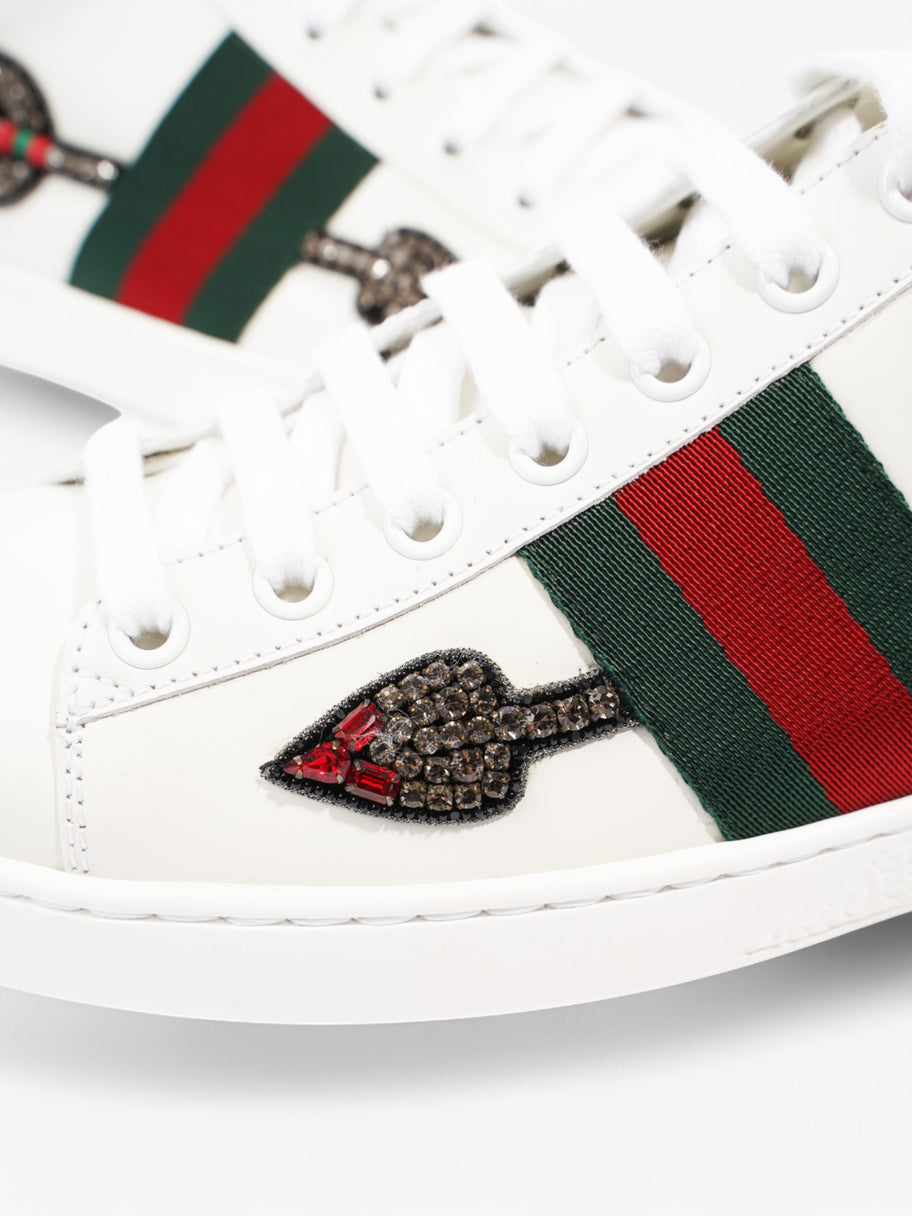 Gucci Ace Embroidered Sneakers  White  / Green / Red Leather EU 38.5 UK 5.5 Image 9