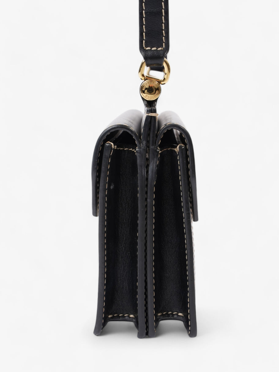 Burberry Horseferry Print Title Bag Beige / Black Canvas Mini Image 3