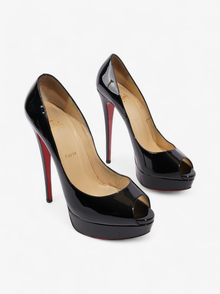Christian Louboutin Lady Peep  150 Black Patent Leather EU 40 UK 7 Image 2