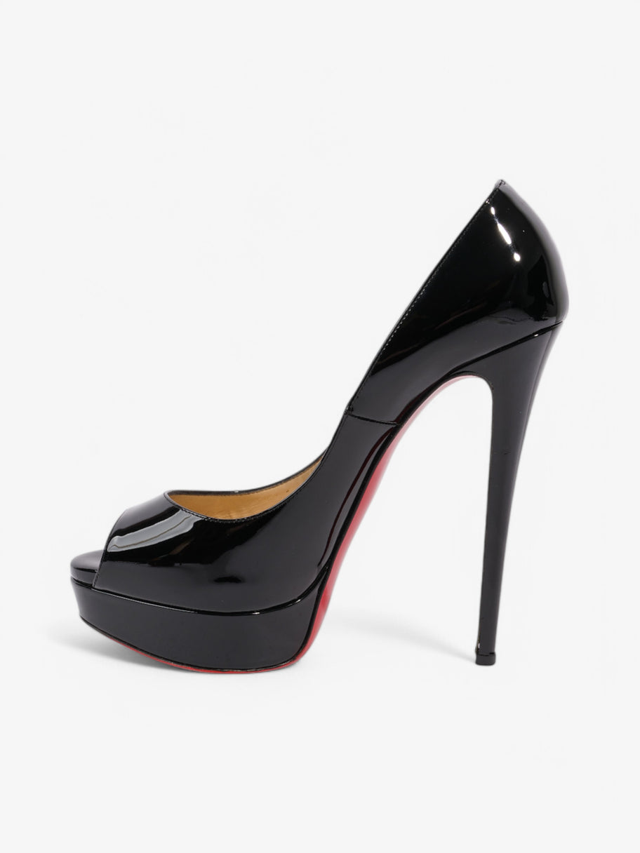 Christian Louboutin Lady Peep  150 Black Patent Leather EU 40 UK 7 Image 3