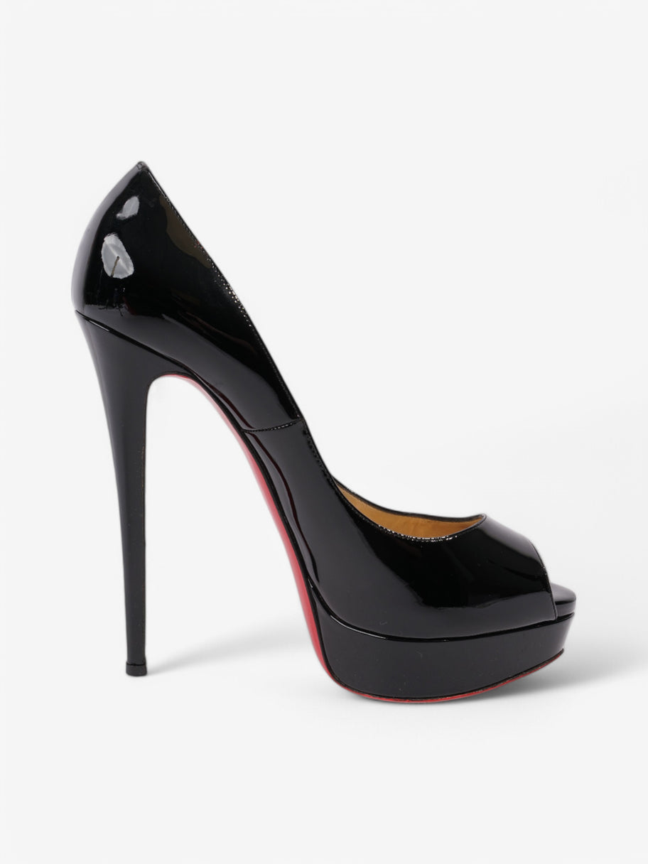 Christian Louboutin Lady Peep  150 Black Patent Leather EU 40 UK 7 Image 4