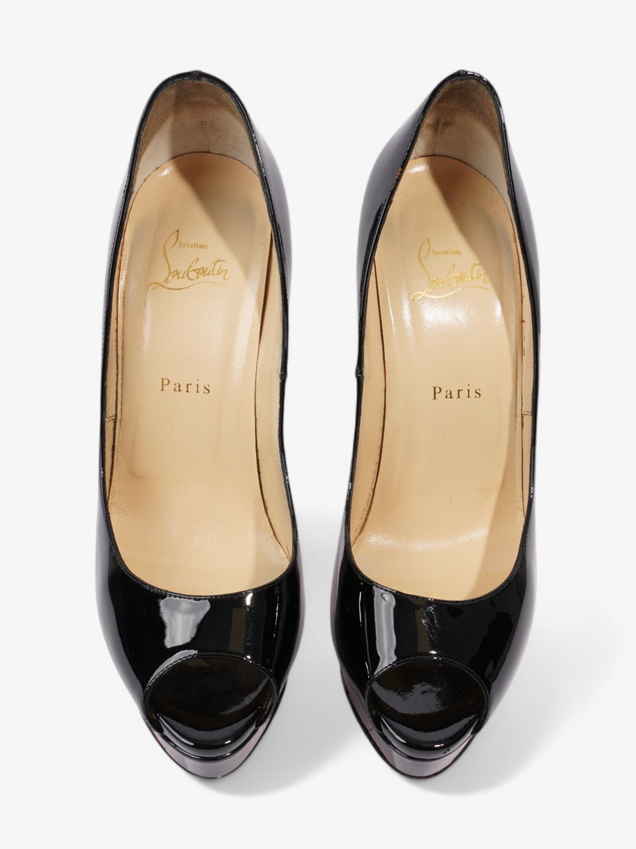 Christian Louboutin Lady Peep  150 Black Patent Leather EU 40 UK 7 Image 8