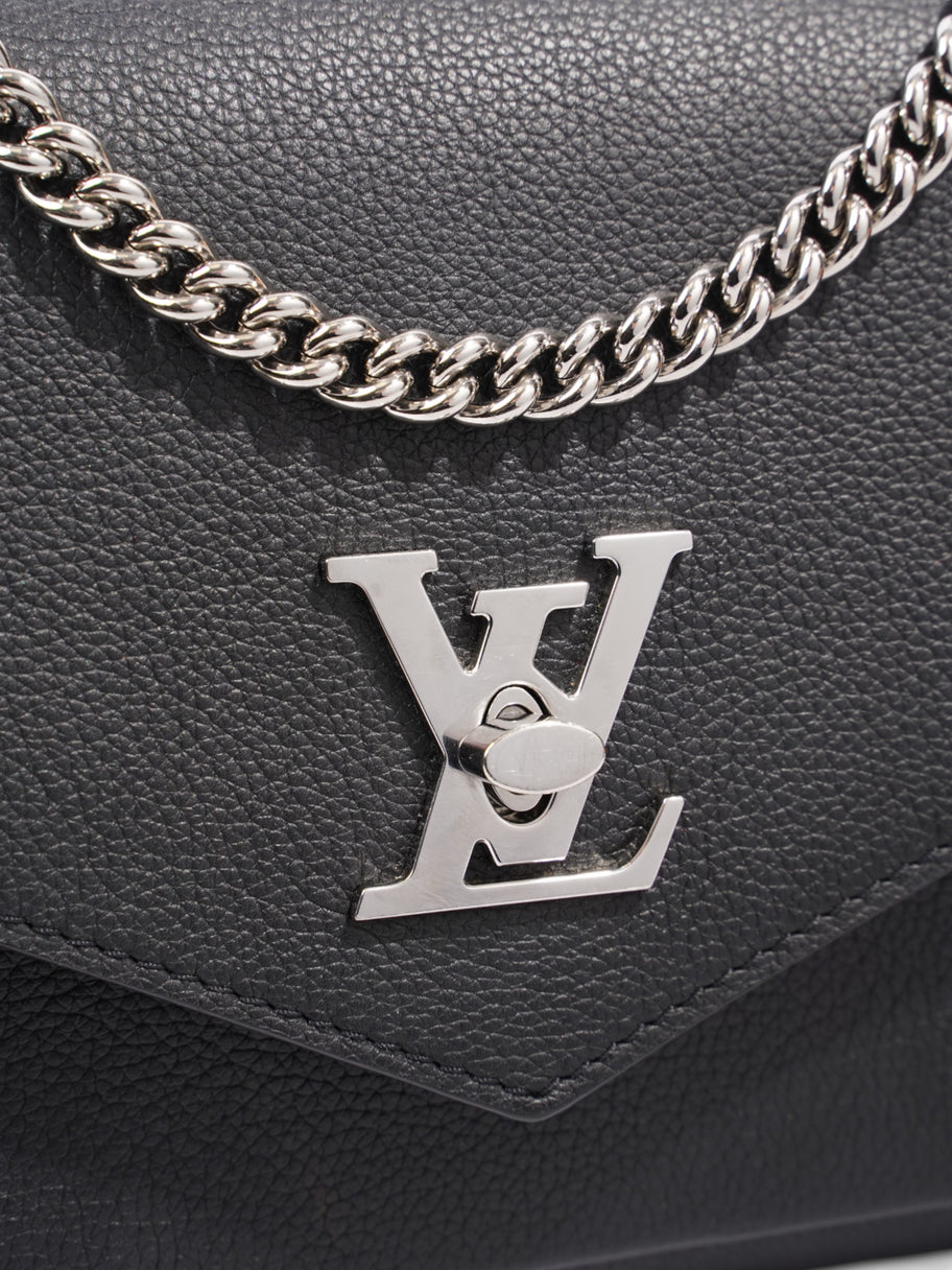 Louis Vuitton Mylockme Chain Bag Black Leather BB Image 7