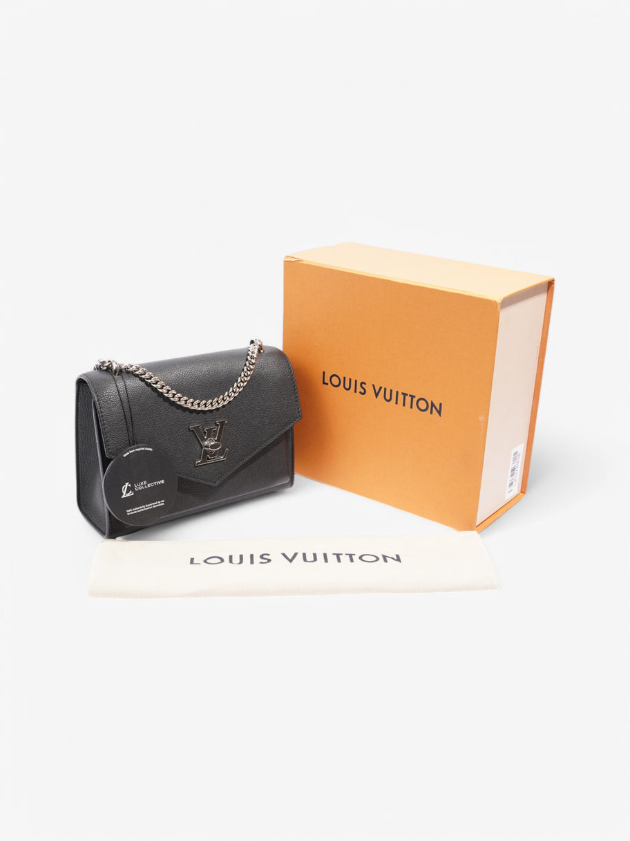 Louis Vuitton Mylockme Chain Bag Black Leather BB Image 9
