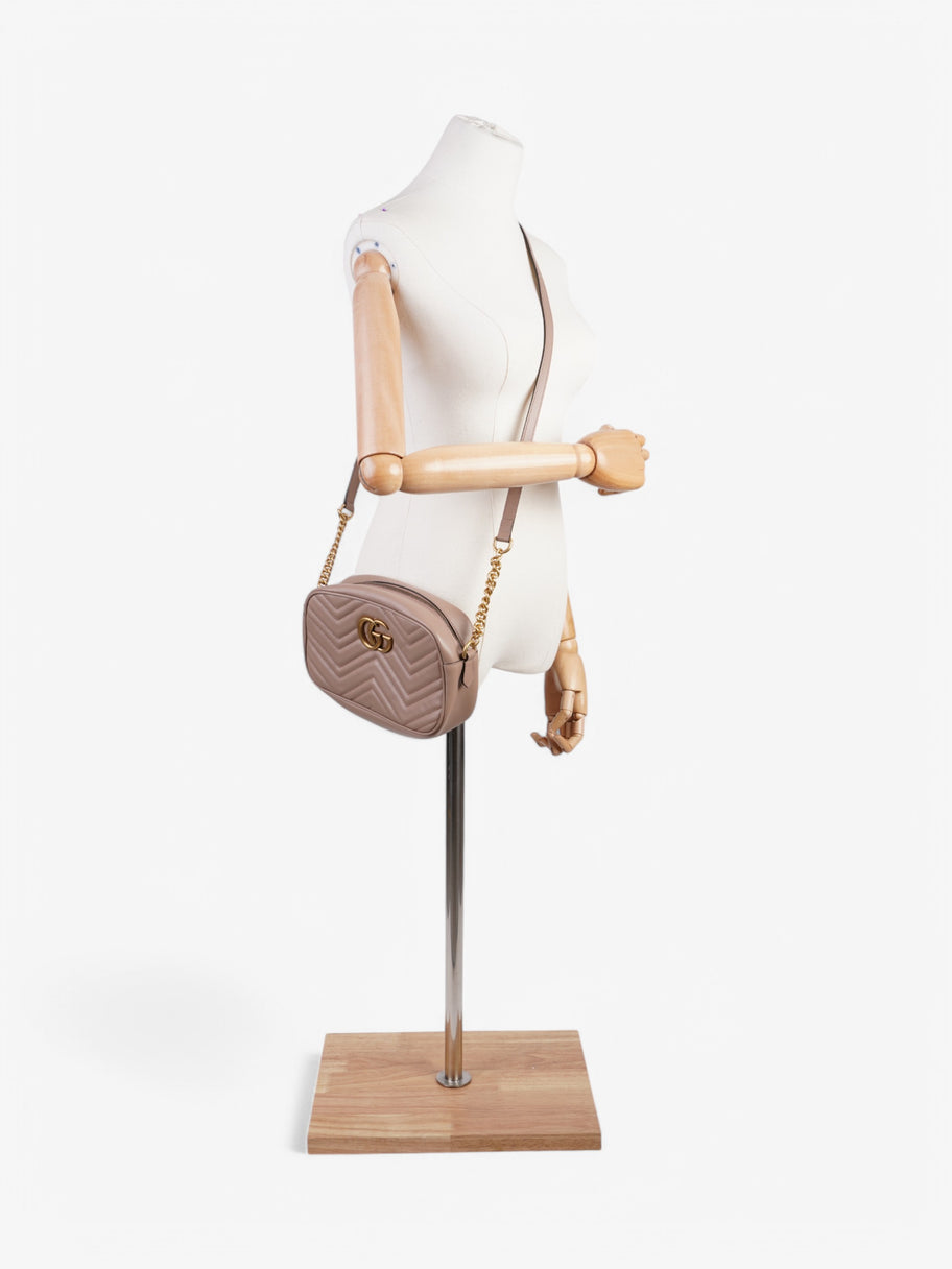 Gucci Marmont Zip Dusty Pink Matelasse Leather Small Image 2