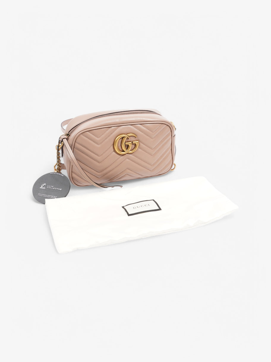 Gucci Marmont Zip Dusty Pink Matelasse Leather Small Image 9
