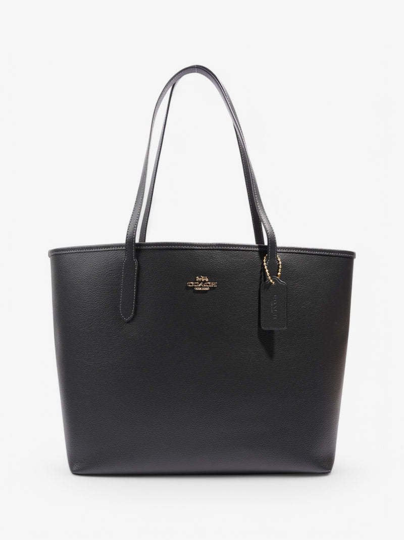  Coach City Tote Black Leather