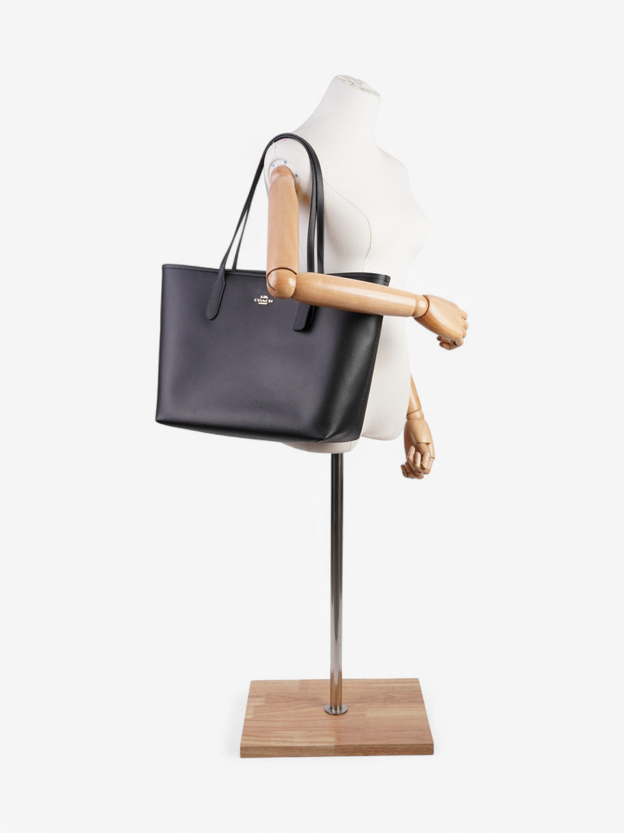 Coach City Tote Black Leather Image 2