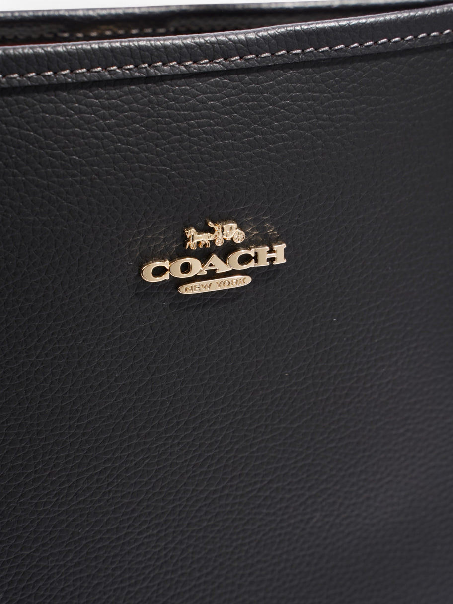 Coach City Tote Black Leather Image 7