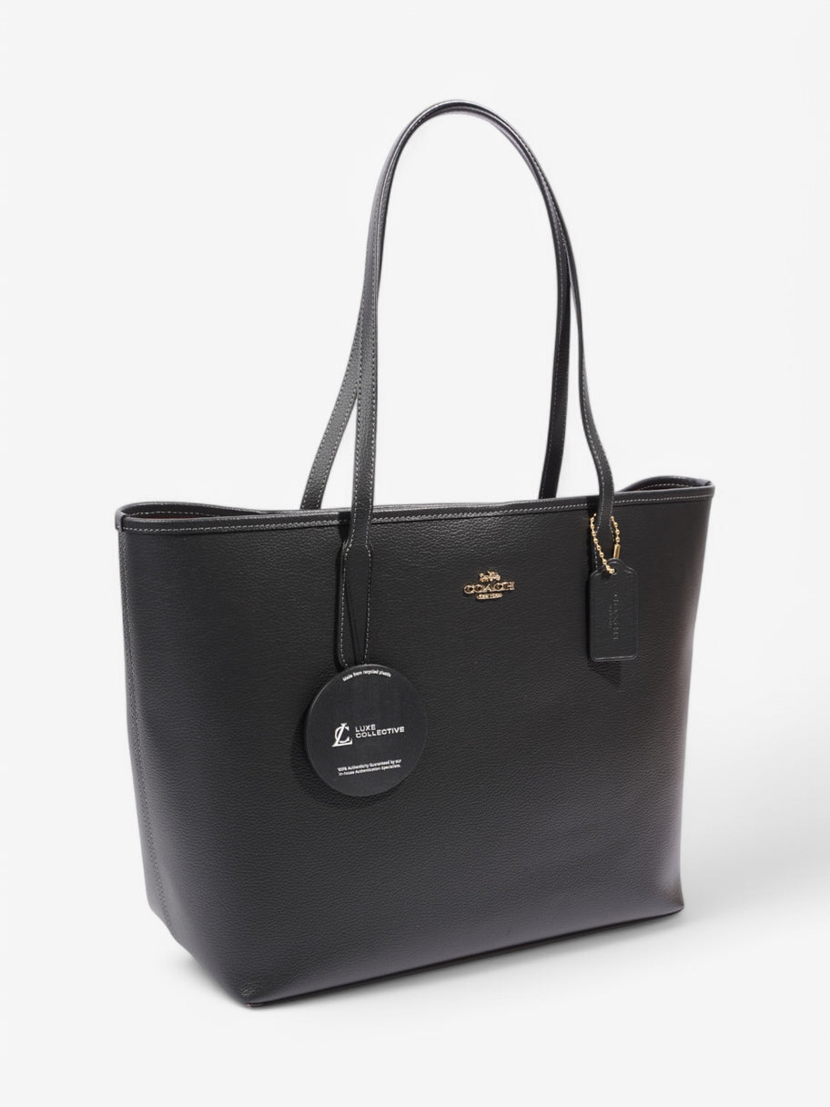 Coach City Tote Black Leather Image 9