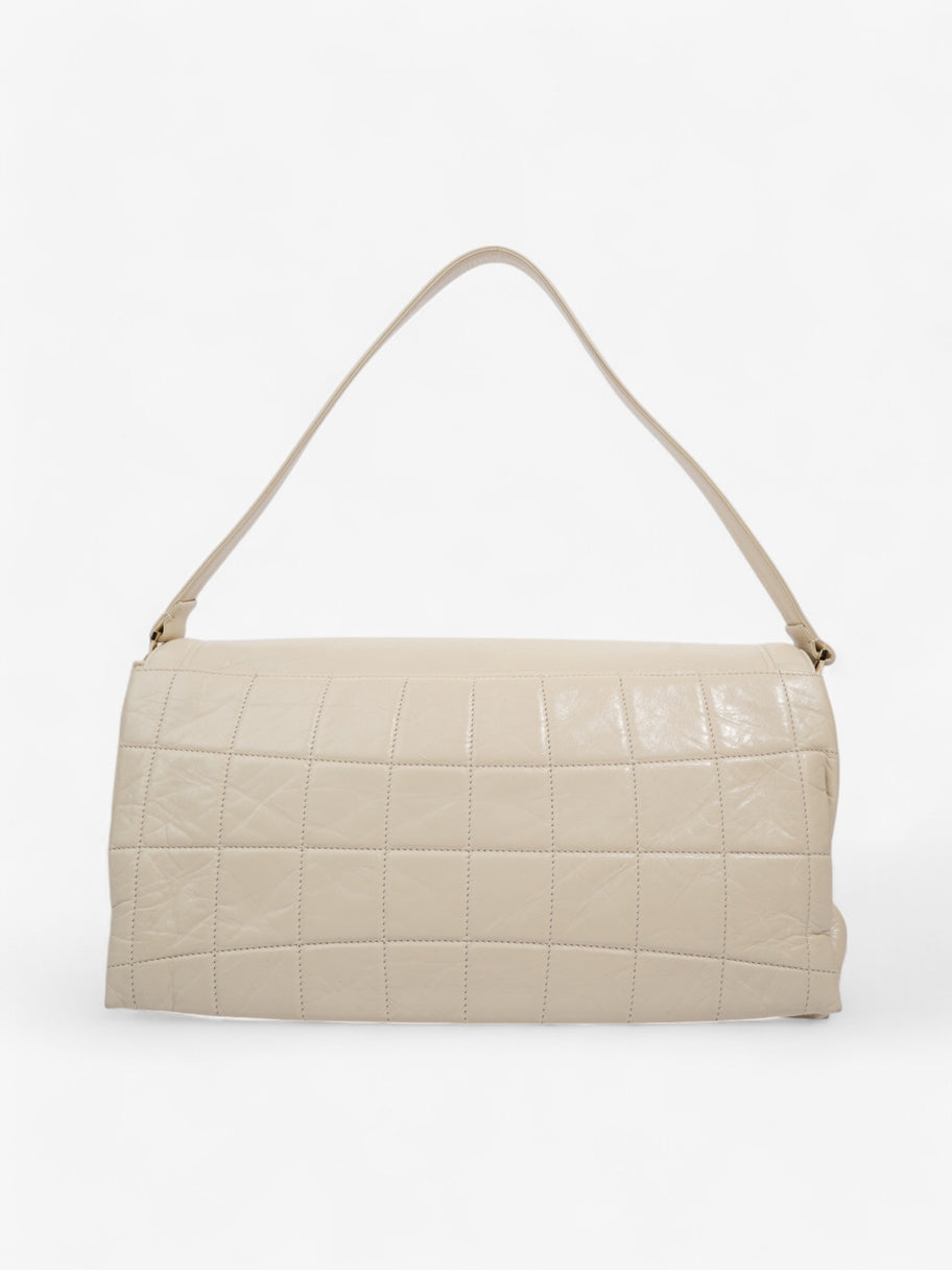 Chanel 2.55 Cream Lambskin Leather Image 4